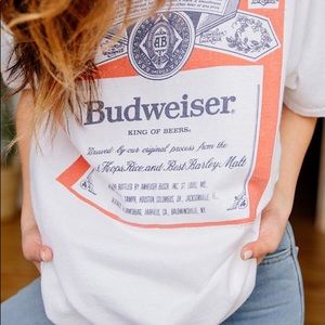 Budweiser Label Tee Junk Food